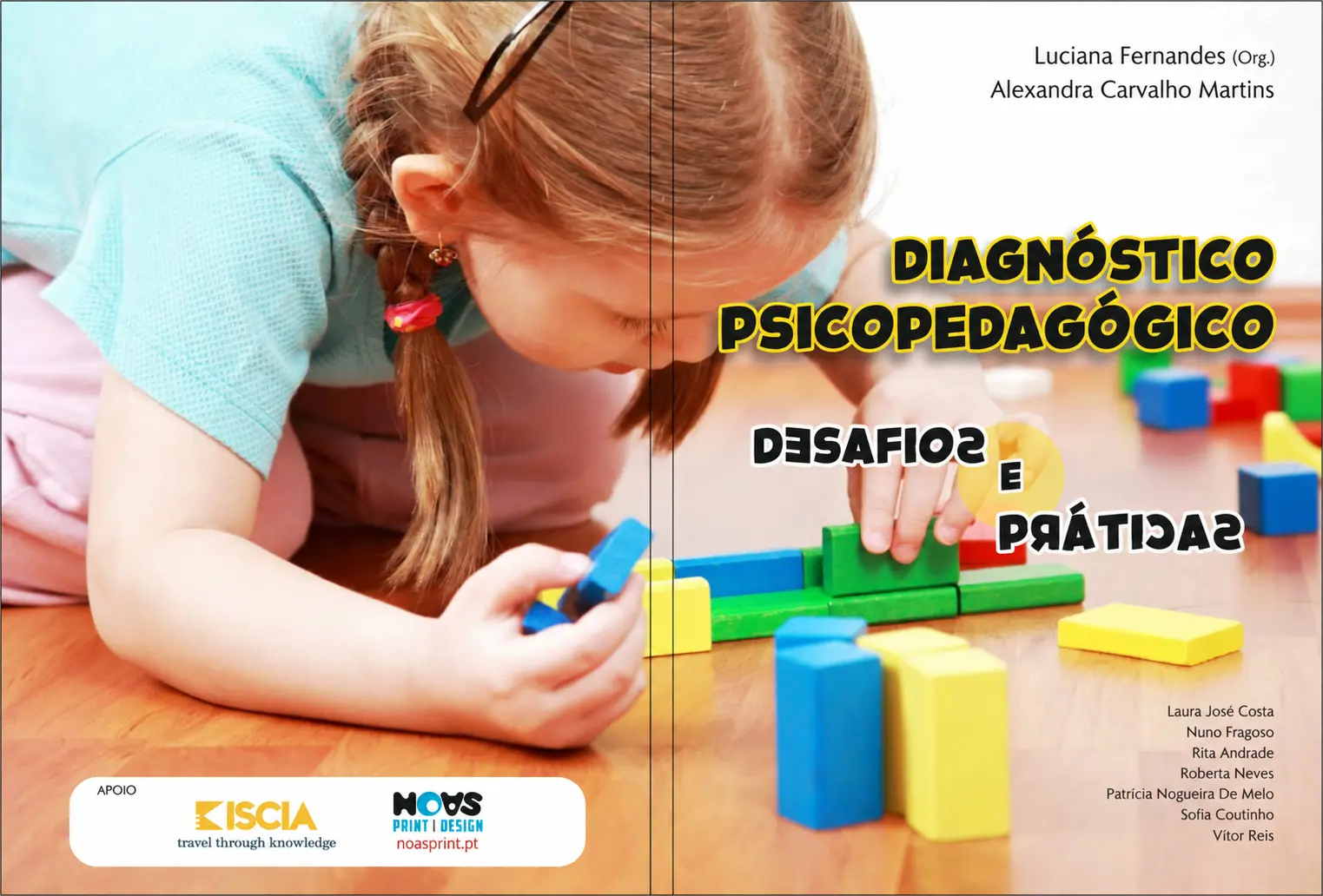 Capa do livro Diagnóstico Psicopedagógico — Desafio e Prática, organizado por Luciana Fernandes e Alexandra Carvalho Martins